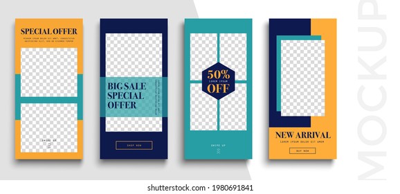 Sale. Trendy editable 
Stories template. Design  for social media. 
