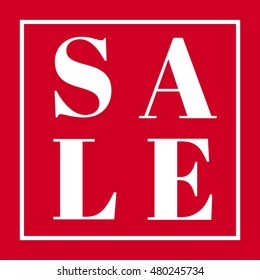 Sale. Sale typographical Background