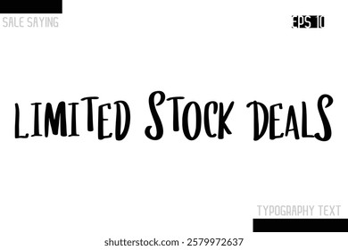 Sale Typography Text Script Lettering Design Limited Stock Deals