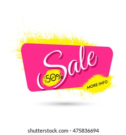 Sale. Upto 50 Percent Off. More Info. Vector Colorful Banner Illustration