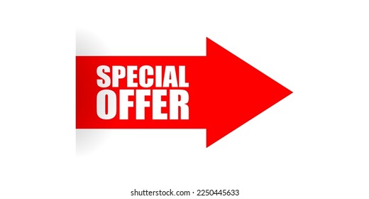 Sale vector arrow discount shopping label sticker tag. Special offer element.
