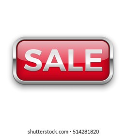 Sale vector badge, silver
