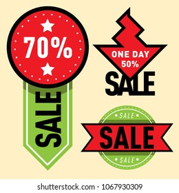 Sale vector badge stickers lables percent discount shopping saledays black friday discount special webshop offer symbols illustration.