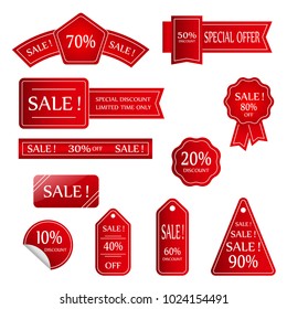 Sale vector banner.  Sale sticker.Special offer sale sticker in flat style. Discount tag. Special offer banner. Web sale sticker.label. sticker template. Design of ad offer.