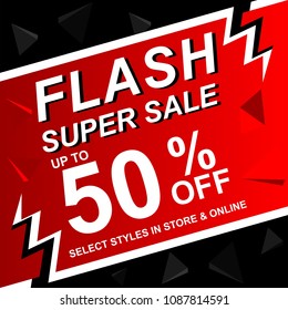 Sale vector banner template