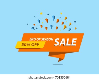 Sale vector banner template