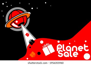 sale vector design with black and red space ornament and style. suitable for sales strategy design