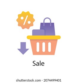 Sale vector Gradient  Icon Design illustration. Activities Symbol on White background EPS 10 File