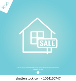 The for sale vector icon
