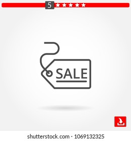 sale vector icon