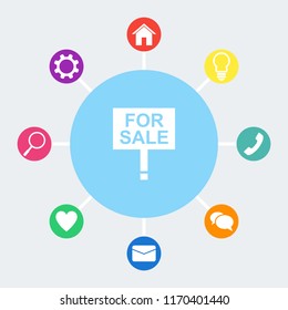 For sale vector icon.