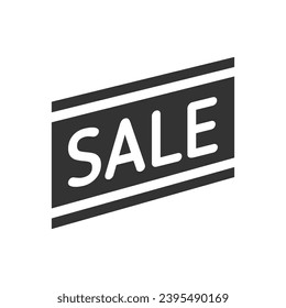 sale vector icon. sale button for black friday sales company. glyph icon for web and ui isolated on white background