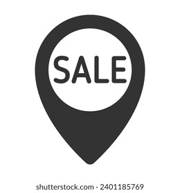 sale vector icon. sale button for black friday sales company. glyph icon for web and ui isolated on white background
