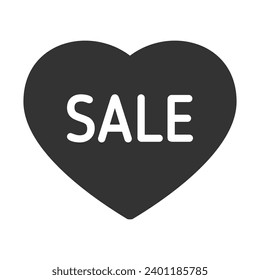 sale vector icon. sale button for black friday sales company. glyph icon for web and ui isolated on white background