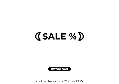 Sale vector icon design concept eps.