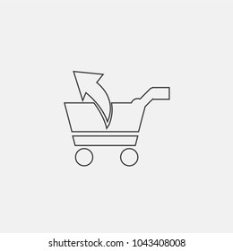 sale vector icon line