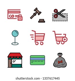 sale vector icon set