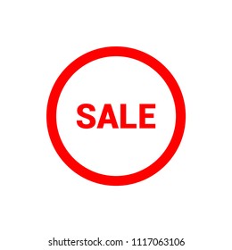 Sale vector icon, simple illustration for web or mobile app