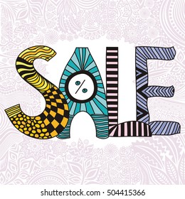 Sale. Vector illustration.