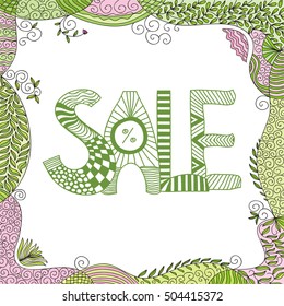 Sale. Vector illustration.
