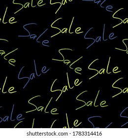 Sale. Vector illustration Vector background. Modern calligraphy.
