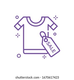 Sale Vector illustration. Shopping and E-commerce Outline icon. EPS 10 File
