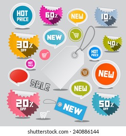 Sale Vector Labels Set