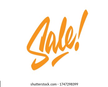 ¡Venta! Elemento de diseño de letras del vector