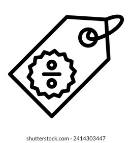 Sale Vector Line Icon Design