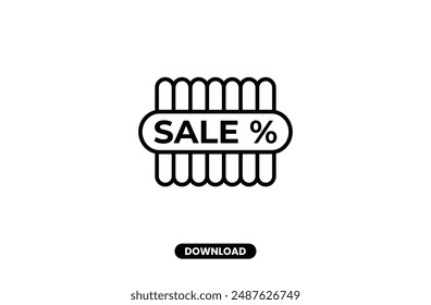 Sale vector logo icon design concept eps.