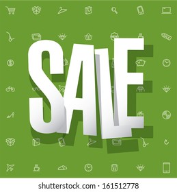 Sale vector poster.