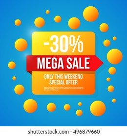 Sale vector, special offer