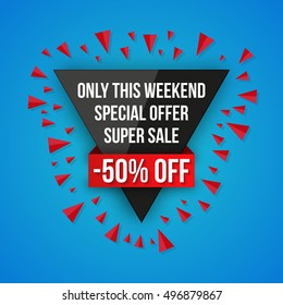 Sale vector, special offer