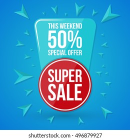 Sale vector, special offer