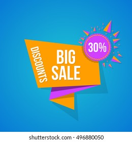 Sale vector, special offer