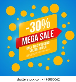 Sale vector, special offer