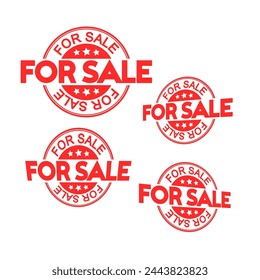 venta vector sello conjunto diseño fondo