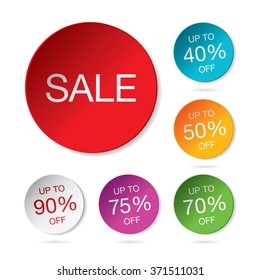sale vector sticker