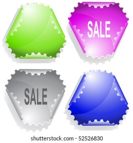 Sale. Vector sticker.