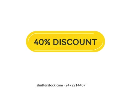 
sale vector tag 40% discount template badges.  20, 10, 30, special, price, offer 90, 60, 80, with percent promotion illustration off shop now 40% discount banner design up to, discount,
