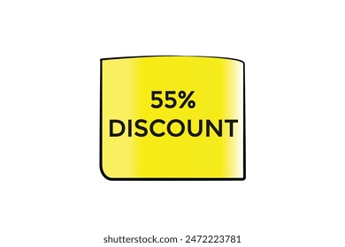 sale vector tag 55% discount template badges.  20, 10, 30, special, price, offer 90, 60, 80, with percent promotion illustration off shop now 55% discount banner design up to, discount,