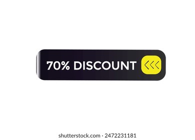 sale vector tag 70% discount template badges.  20, 10, 30, special, price, offer 90, 60, 80, with percent promotion illustration off shop now 70% discount banner design up to, discount,
