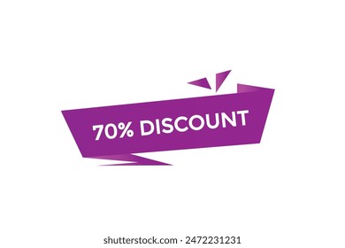 sale vector tag 70% discount template badges.  20, 10, 30, special, price, offer 90, 60, 80, with percent promotion illustration off shop now 70% discount banner design up to, discount,
