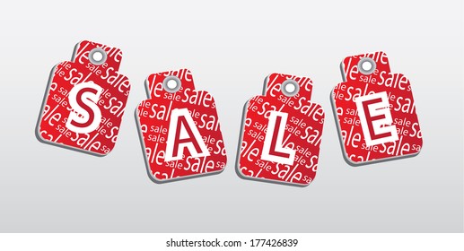 sale Vector tag or label with icon