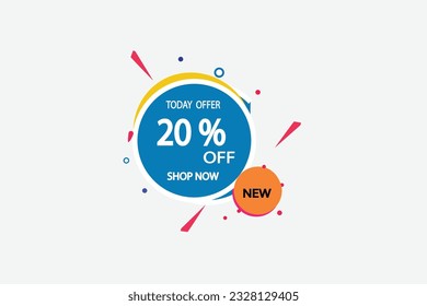 etiquetas vectoriales de venta.  20, 10, 30, 90, 60, 80, con porcentaje de ilustración de promoción fuera de tienda ahora diseño de pancartas hasta 