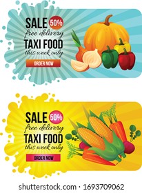 sale vegetable delivery banner banner web