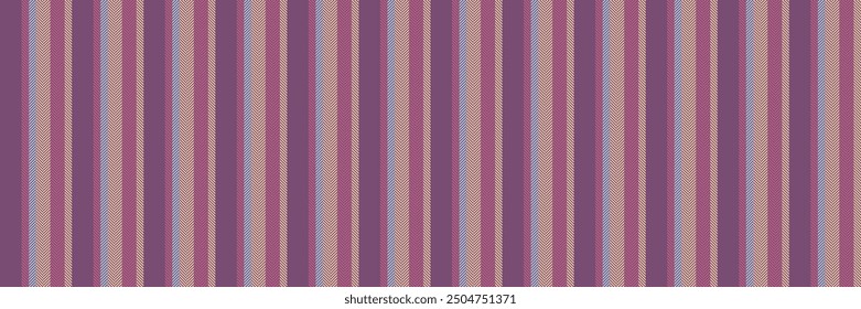 Sale vertical background pattern, border stripe seamless lines. Fiesta fabric textile texture vector in magenta and navajo white color.