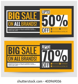 Sale Voucher Coupon Banner Vector Template