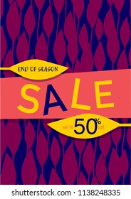 Sale voucher vector template