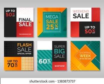 Sale web banner for social media. Vol.5